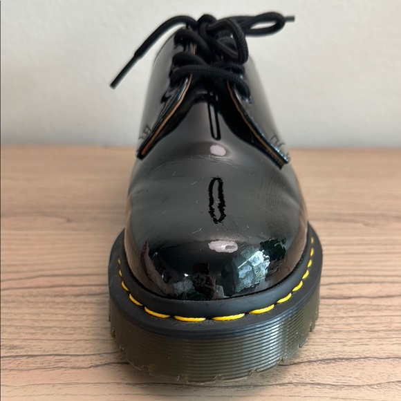 Dr Martens Patent Leather Black Lace-Up Shoes - Picture 11 of 16